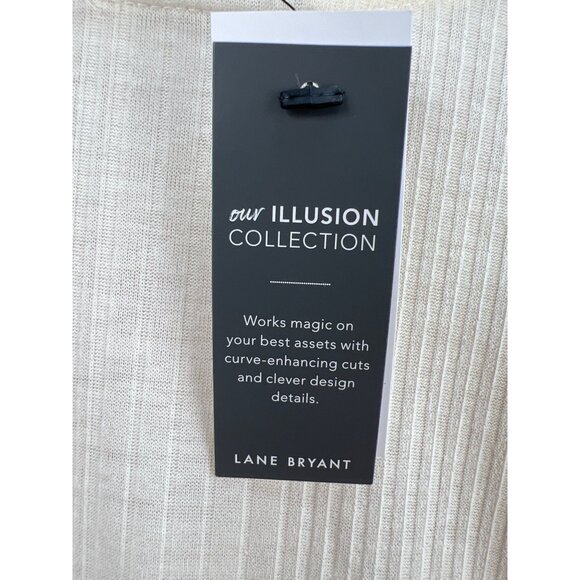 Lane Bryant Illusion Collection Wrap Top Blouse sz 22 / 24 Womens 22/24 NWT - Picture 3 of 6